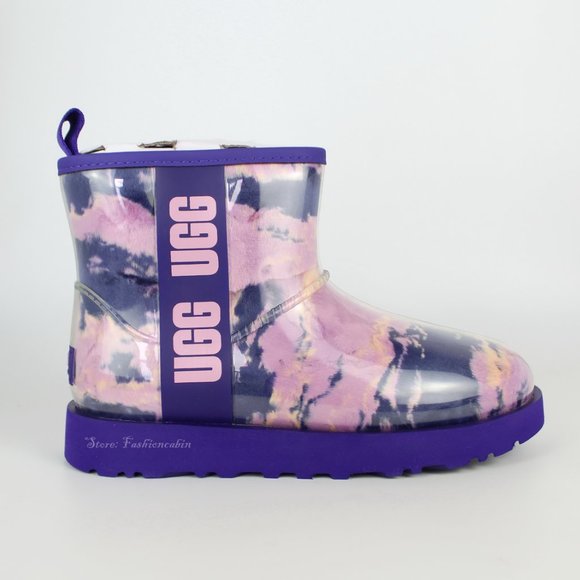 NEW UGG Classic Clear Mini Marble Boot– Waterproof Winter Fashion - Picture 2 of 11